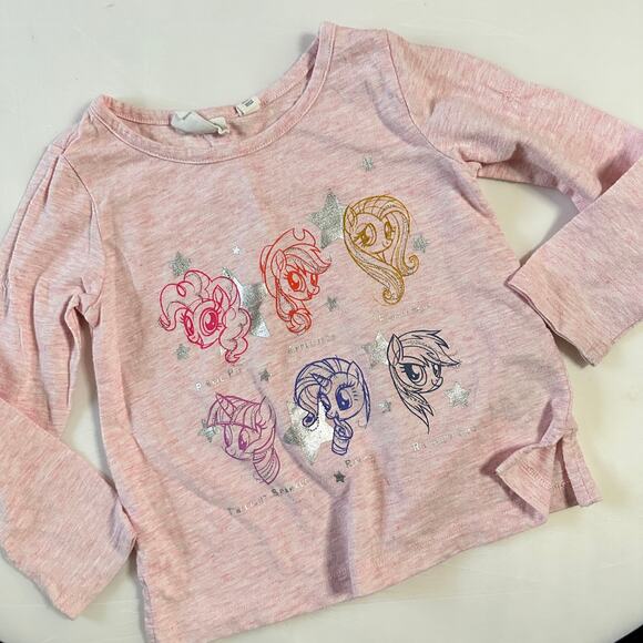 Baby Gap x Hasbro My Little Pony Pink Long Sleeve Top Sz 3 - Picture 1 of 6